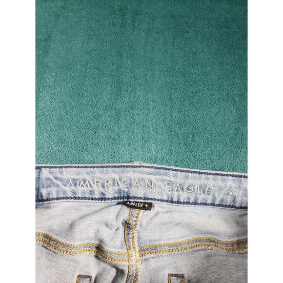 American Eagle Jeans Size 28x28 Mens Blue Pants Denim Stretch Athletic Straight - Picture 3 of 13